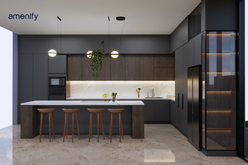 contemporary kitchen cabinet design featuring clean lines and flat panels