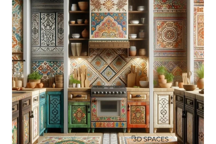 Traditional Elements Modular Kitchen Design