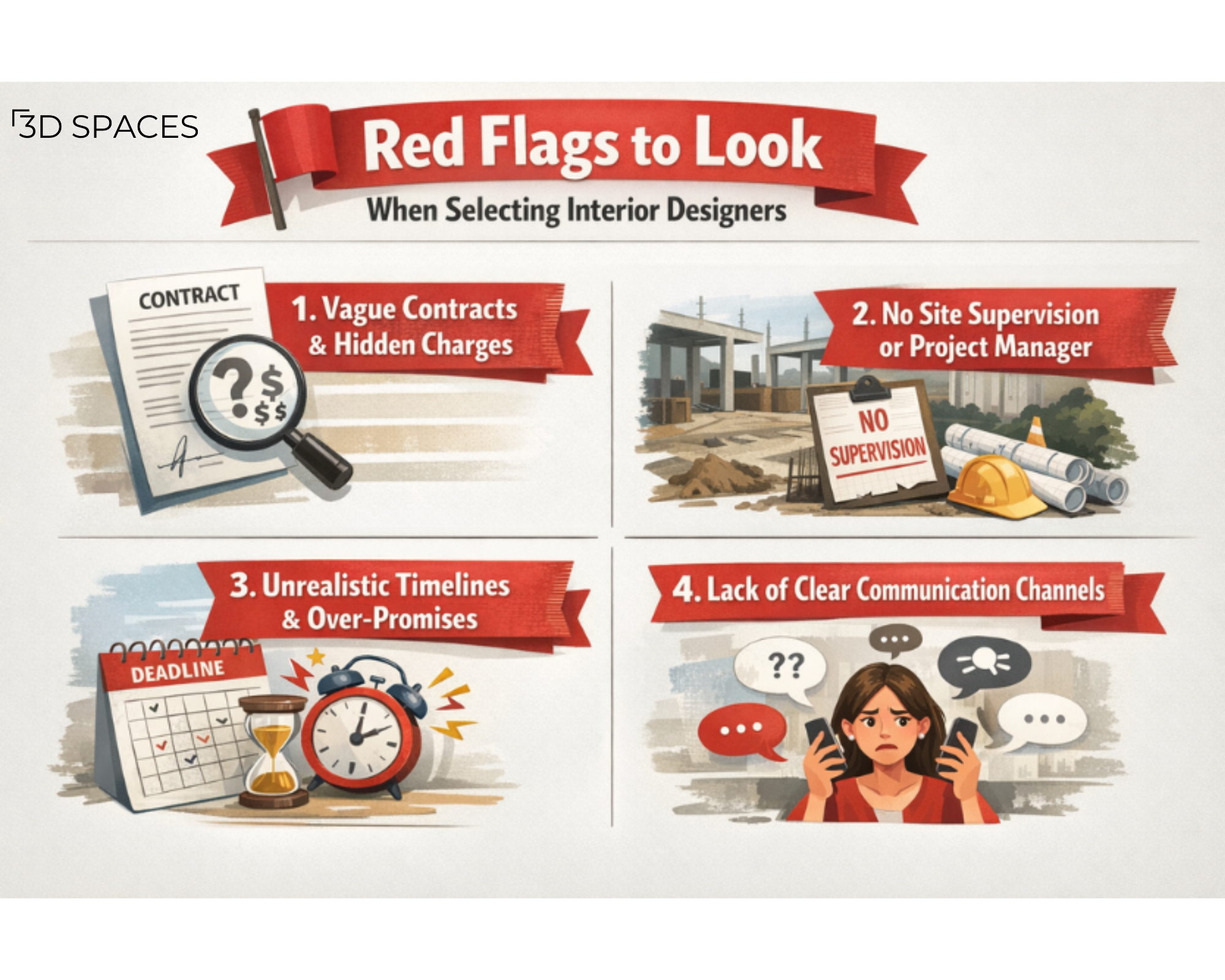 red flags to avoid when selecting interior designers for home