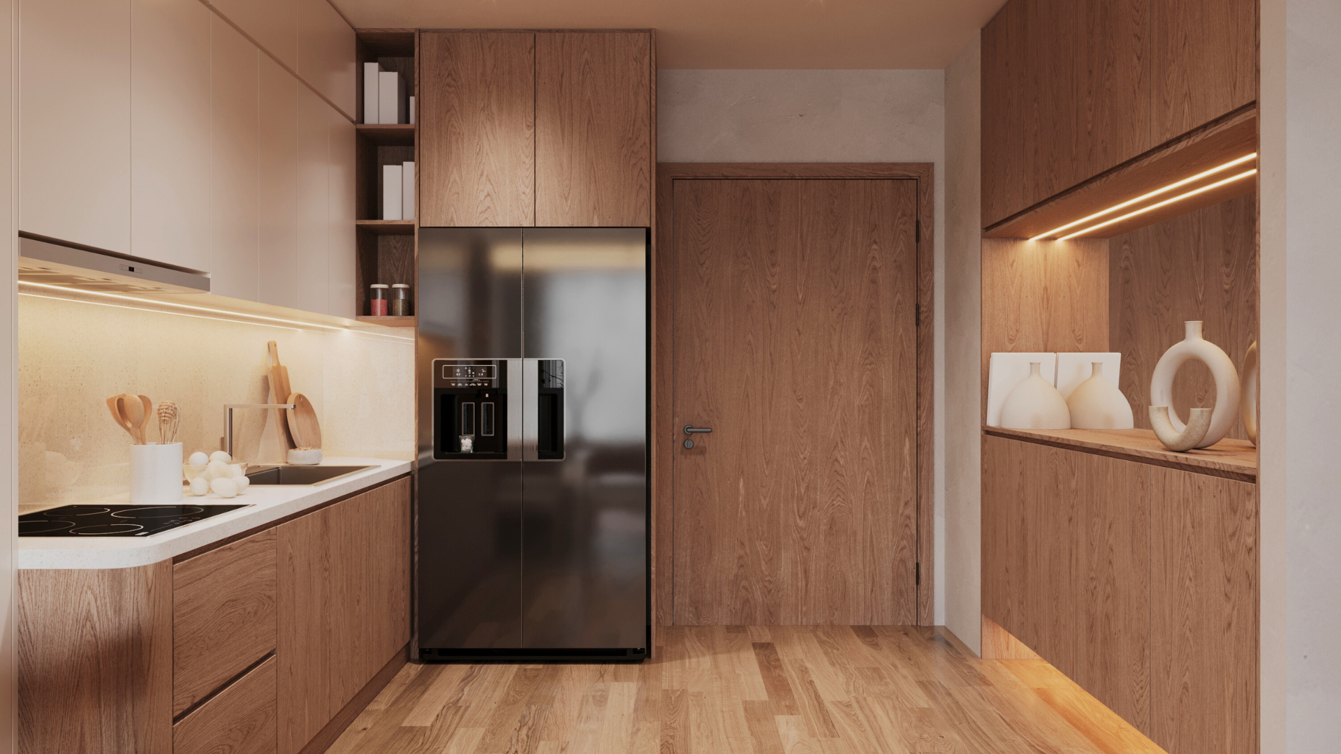 tulip yellow Kitchen interior