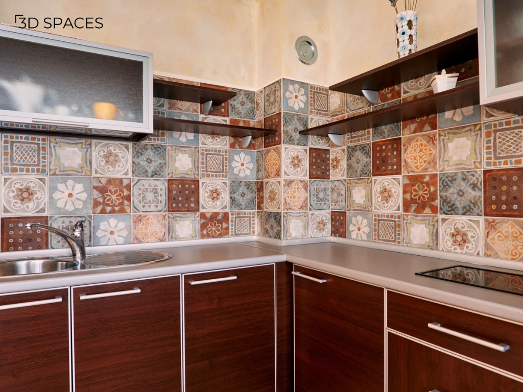 Ornate Patterned Kitchen tile Designs