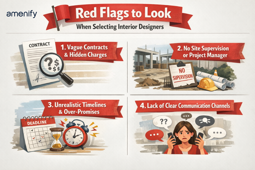 red flags to avoid when selecting interior designers for home
