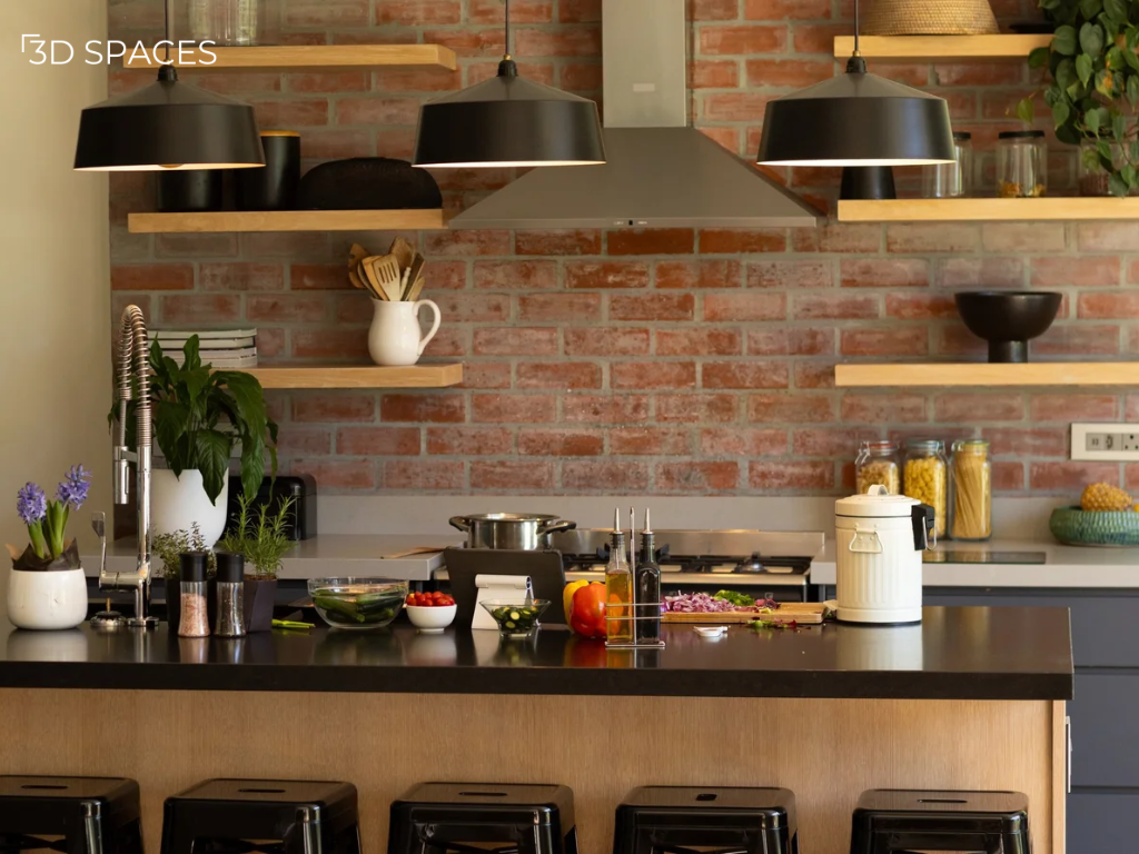 Brick-Look Kitchen Tiles