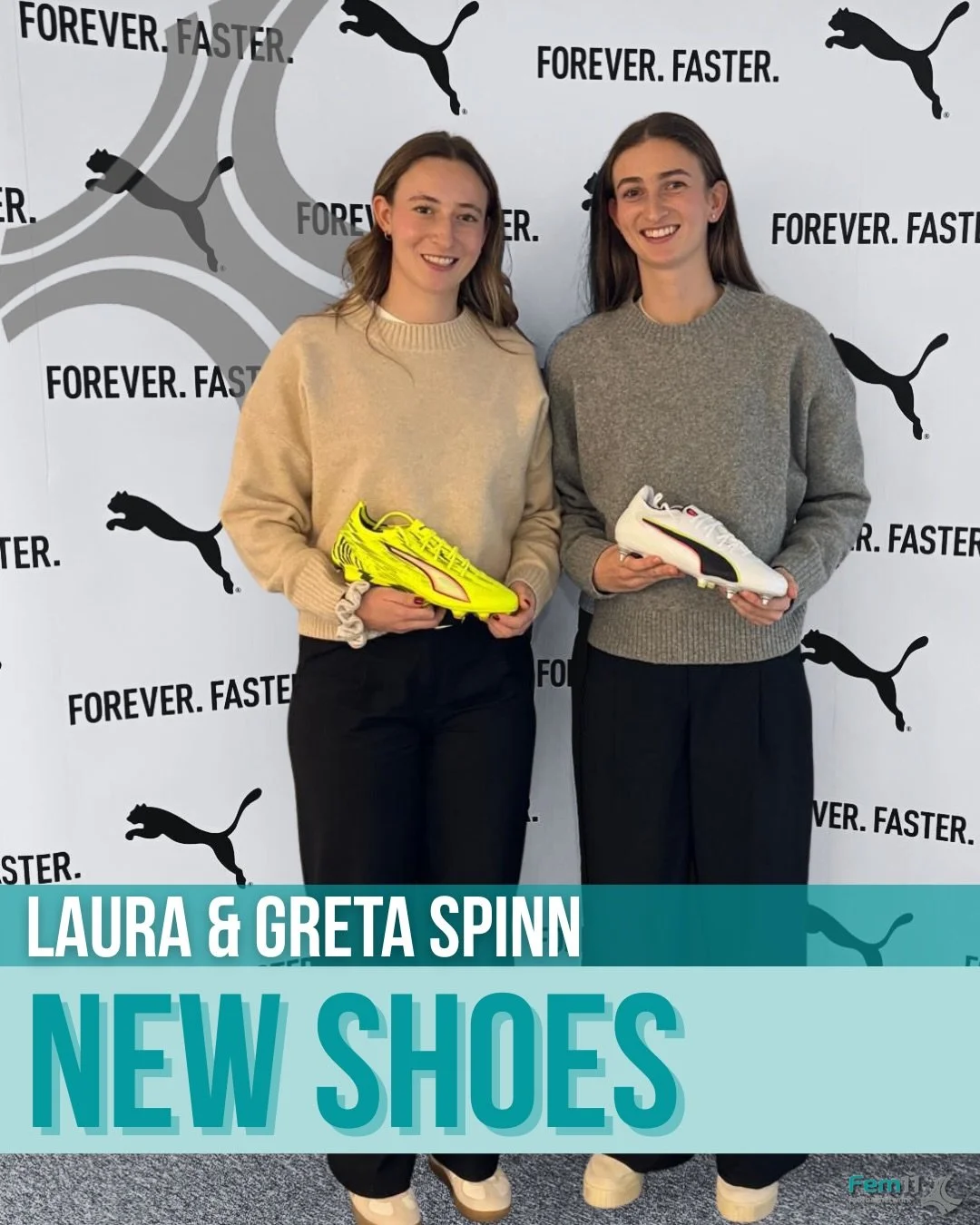 Congratulations on your first endorsement contracts with Puma, @laura.spinn &amp; @greta.spinn 👏
