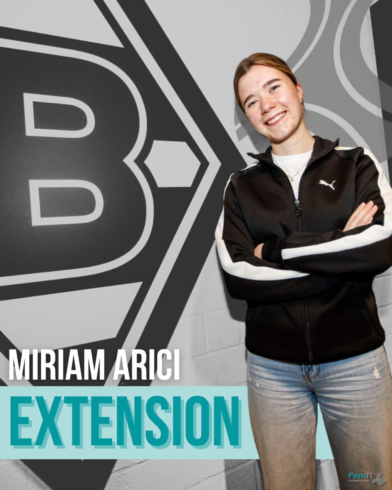 Miriam Arici bleibt bei Borussia M&ouml;nchengladbach 

Das 16-j&auml;hrige Nachwuchstalent ist seit 2020 ein fester Bestandteil des @borussia_frauen Teams und hat nun ihren ersten Vertrag unterzeichnet. Als Abwehrspielerin unterst&uuml;tzt sie den K