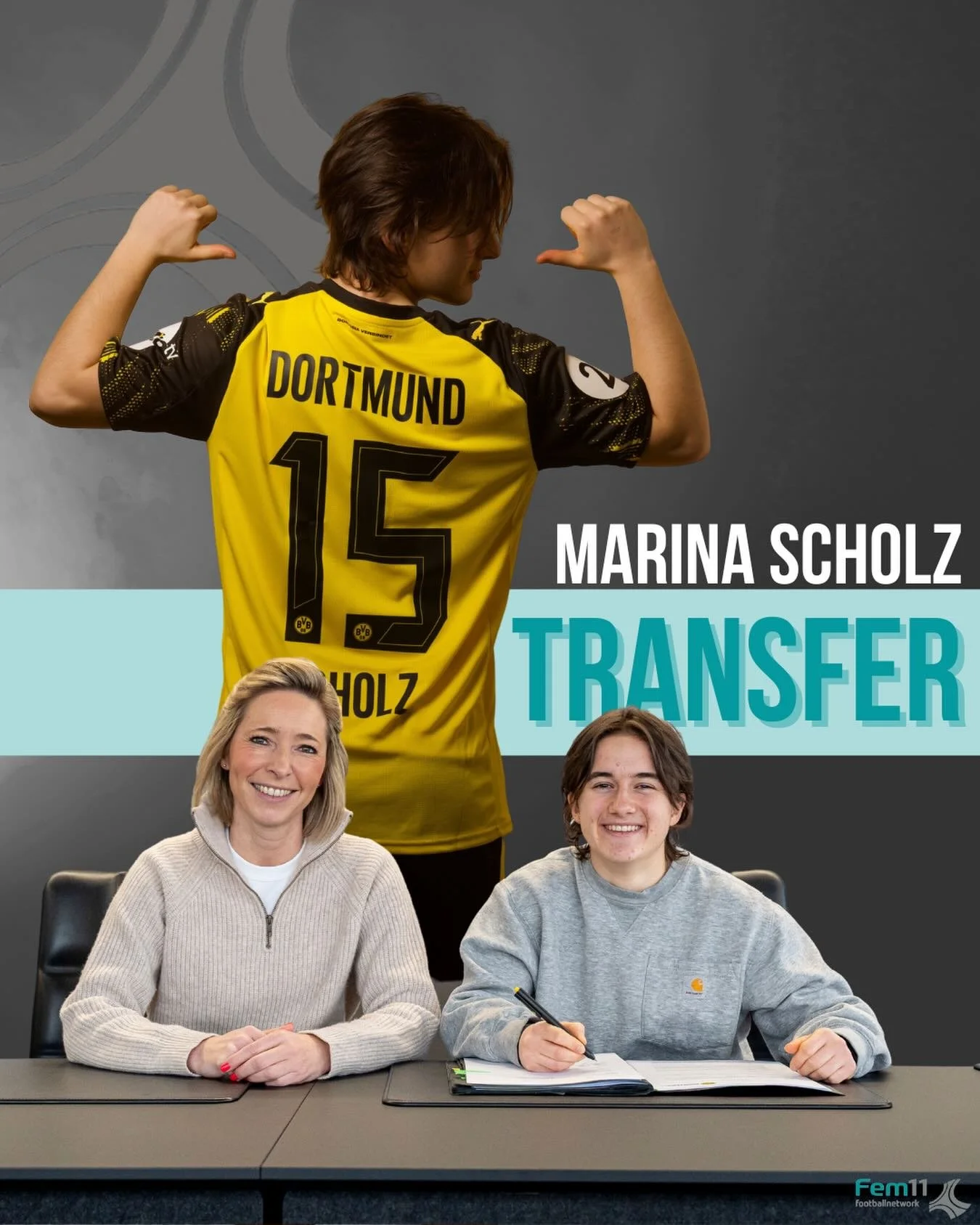 New chapter in 🖤 &amp; 💛. 

Marina Scholz joins @bvb09frauen from 1.FC N&uuml;rnberg. The 19-year-old midfielder has played for the @clubfrauen since 2022 and is now taking on the mission of promotion to the 2nd Bundesliga.

Good luck, @marina.schl