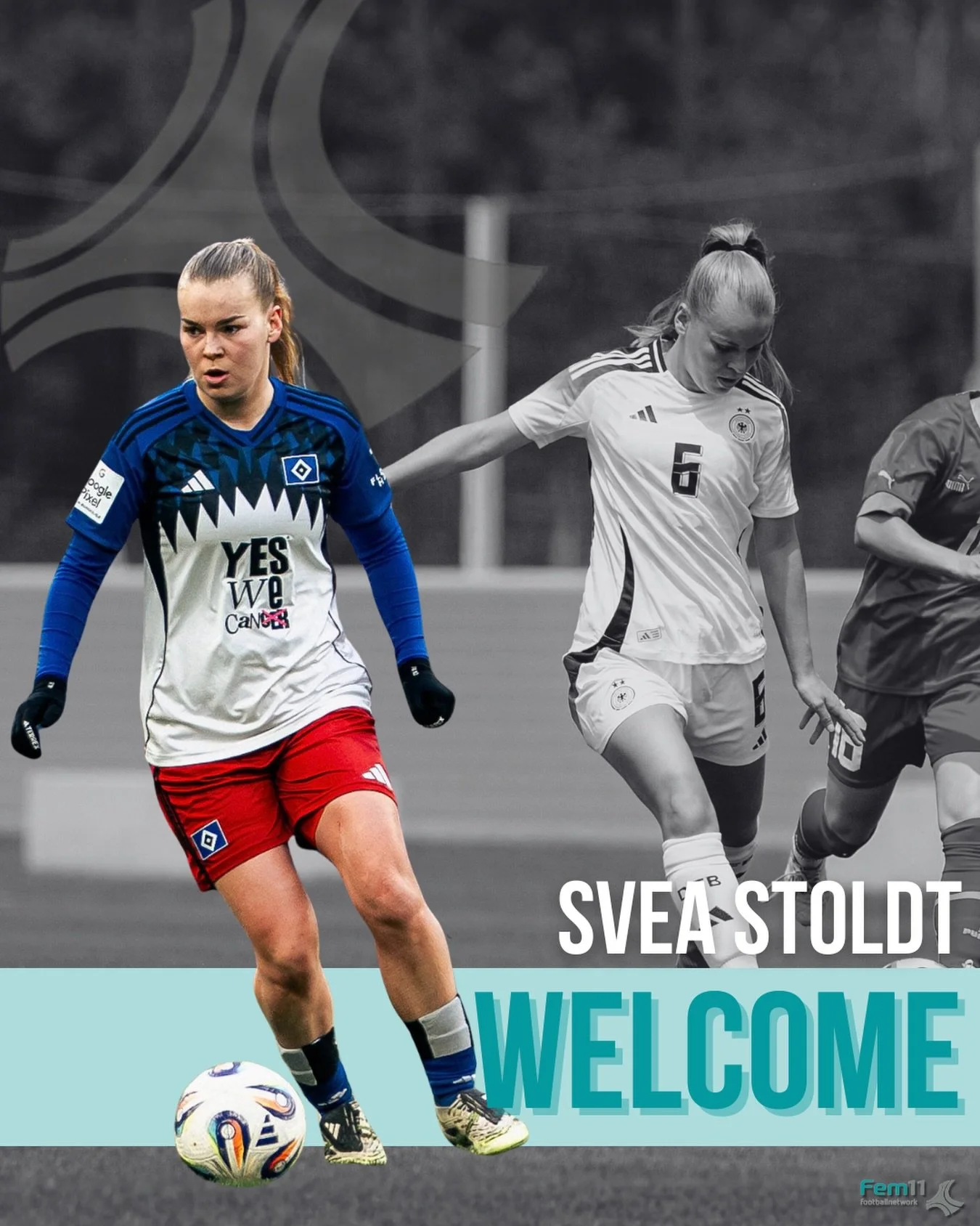 Welcome, Svea Stoldt! 👋🏼

Svea is a key player in the defensive midfield for @hsvfrauen. The 20-year-old has also progressed through several of @dfb_nachwuchs youth national teams.
We&rsquo;re thrilled to have you on board and can&rsquo;t wait for 