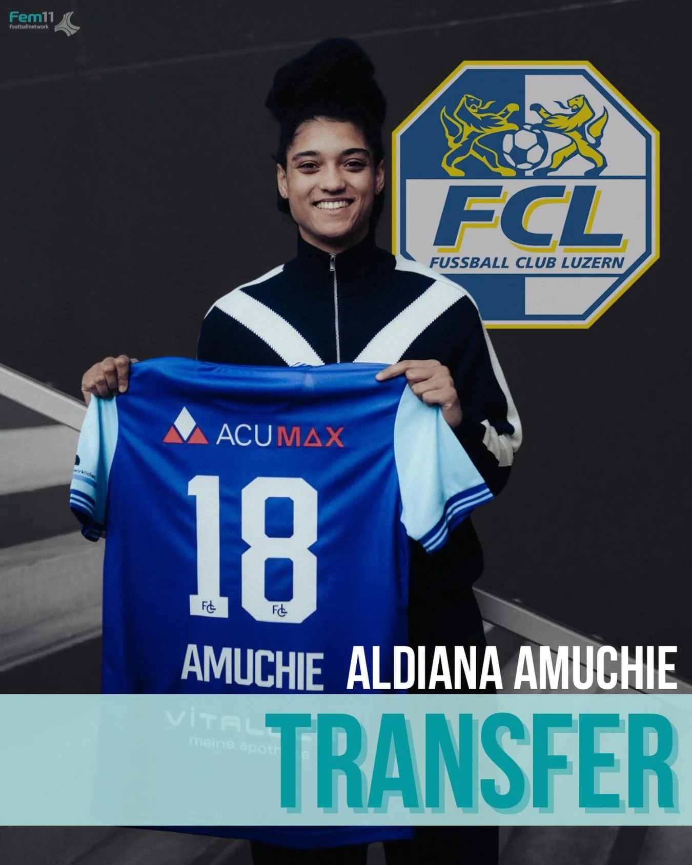 Gr&uuml;ezi from Lucerne 👋🏼

@aldianaamuchie moves from @firstviennafc1894 to @fcluzern_women in the Swiss AWSL. After previous spells including Austria Wien and SKN St. P&ouml;lten, the 21-year-old midfielder now takes the next step in her career 