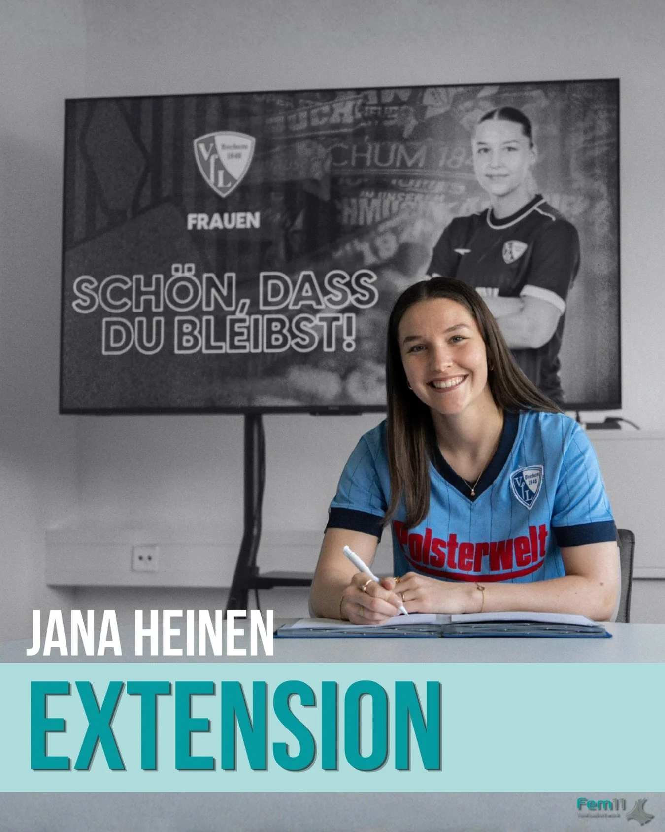 Extension in the Ruhr Area 🤝🏼

Jana Heinen has extended her contract with @vflbochum1848_frauen 
Despite currently being in rehab, the centre-back remains fully focused on her comeback and on the future with VfL Bochum.

We wish you all the best as