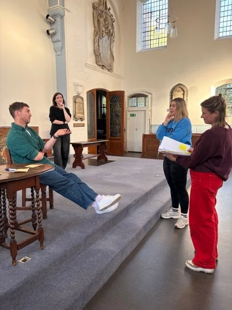 Principals of St Paul's Opera in rehearsal for La Traviata