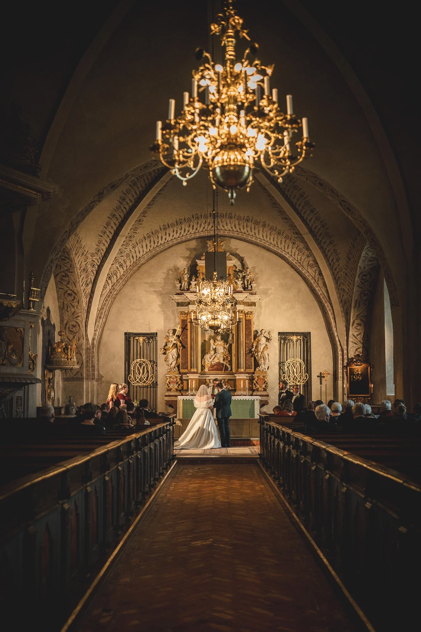 Bröllop i Österlövsta kyrka höst