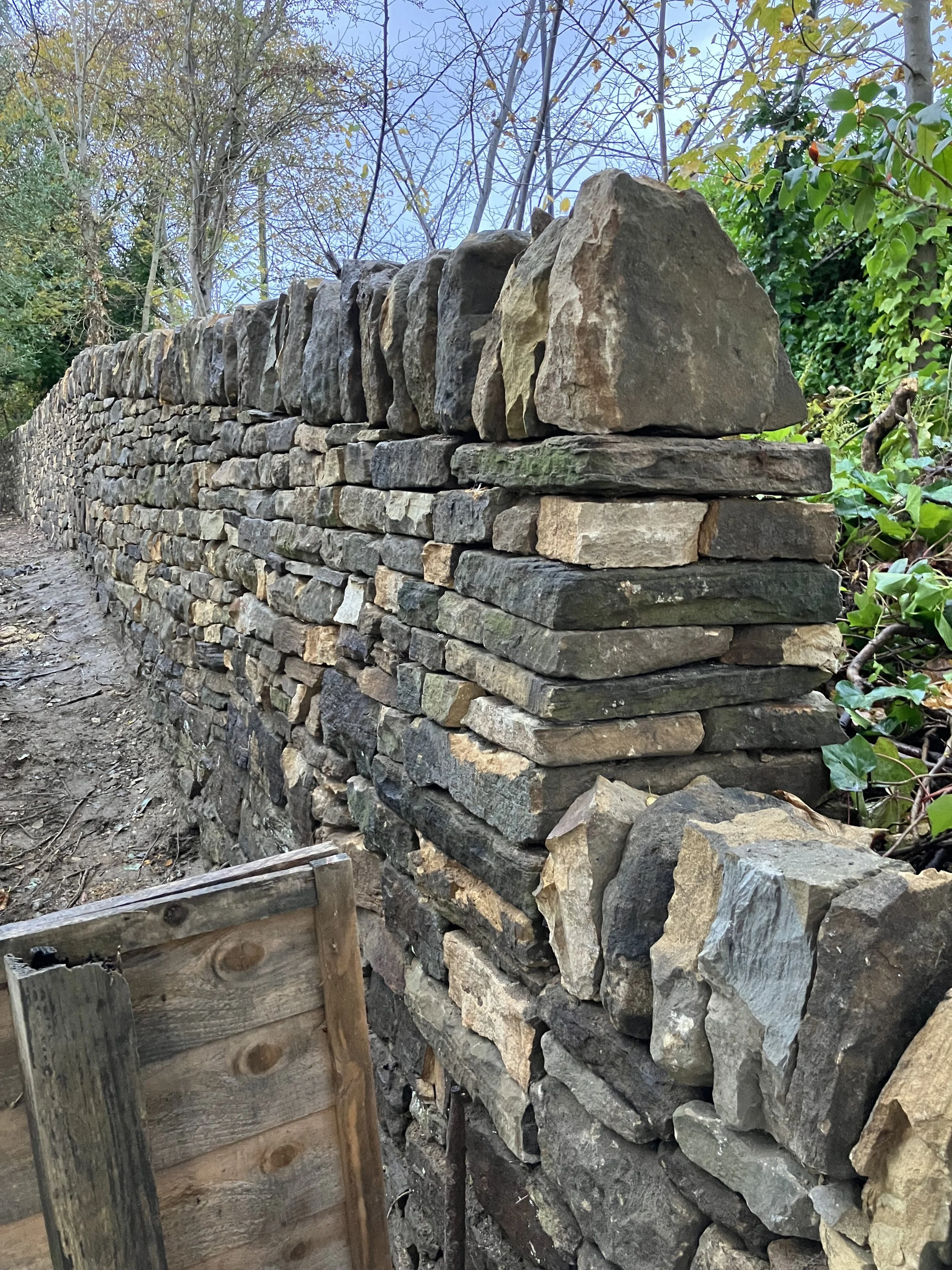 Dry Stone Garden Wall