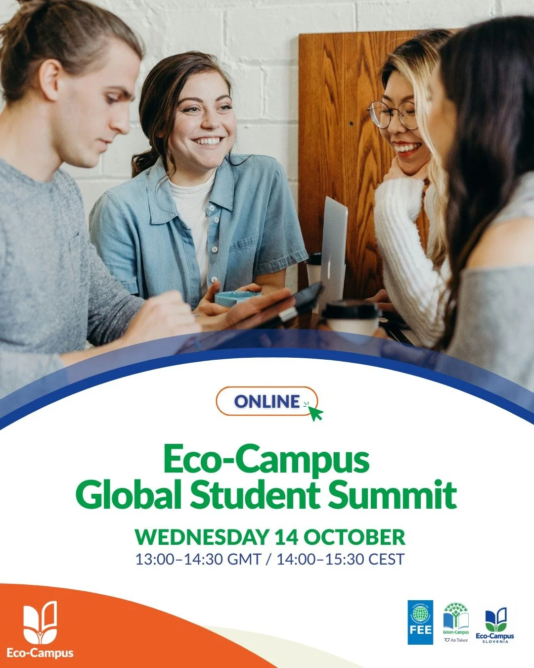 Next week, the first Eco-Campus Global Student Summit will take place! 

Join students from across the Eco-Campus network to hear about their experiences, learn about the initiatives they lead in their universities, ask them questions, and exchange i