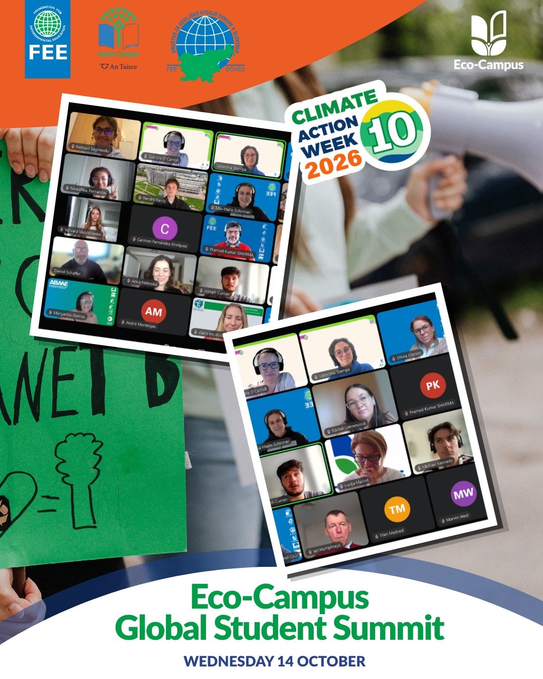 🌐 Looking back at the first Global Student Summit organised during the 10th National Climate Action Week in Ireland! 

A big thank you to all the participants for sharing your inspiring projects and perspectives! 

During the summit, seven students 