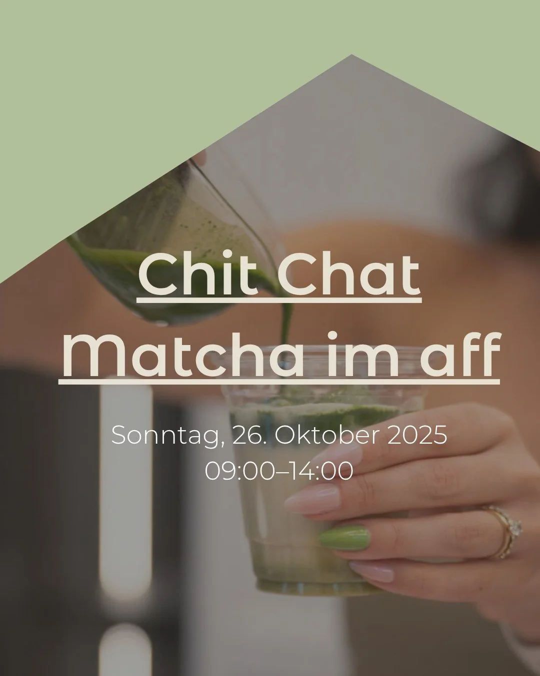 Matcha Lovers aufgepasst: diesen Sonntag findet die Special Edition von unserem Brunch statt! @chitchatmatcha ist vor Ort und verwöhnt uns mit ihren einzigartigen Matcha-Flavors 💚
Buche dir jetzt deinen Tisch unter dem Link in der Bio!