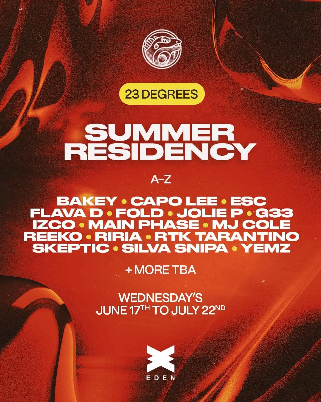 17.06-22.07 (IBIZA): 23 DEGREES RESIDENCY