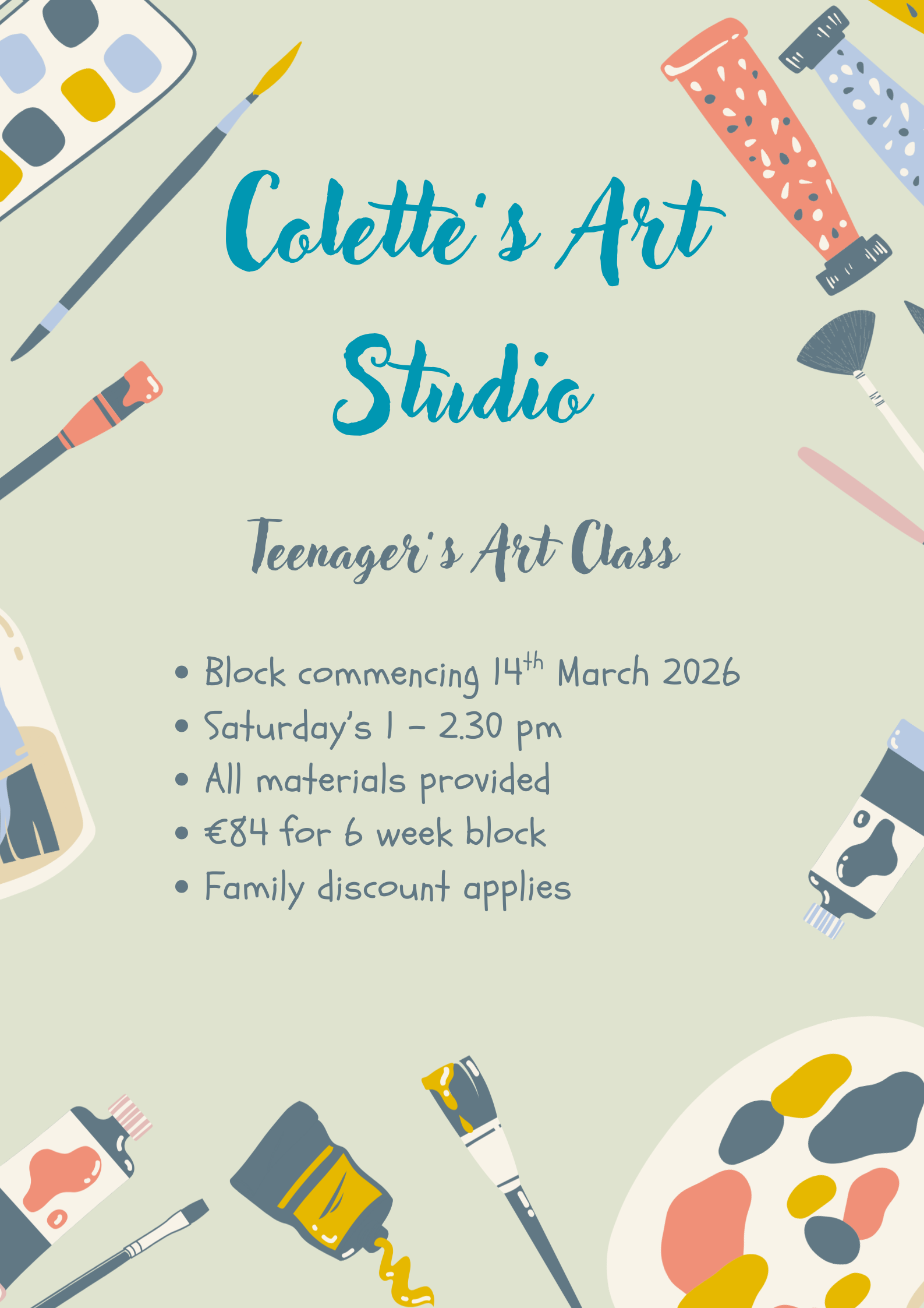 Teenager's Art Class