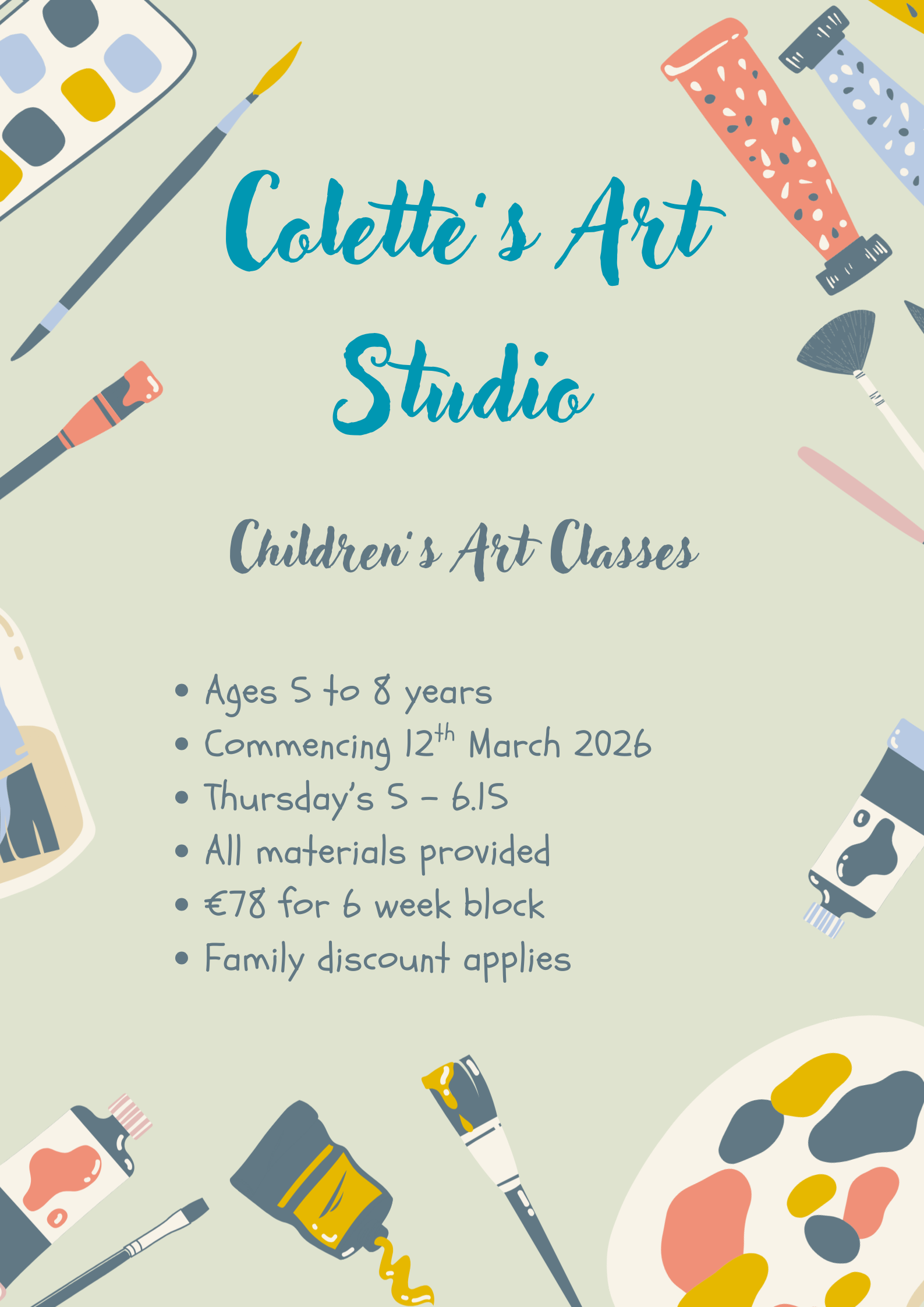 Children's Art Class ages 5-8