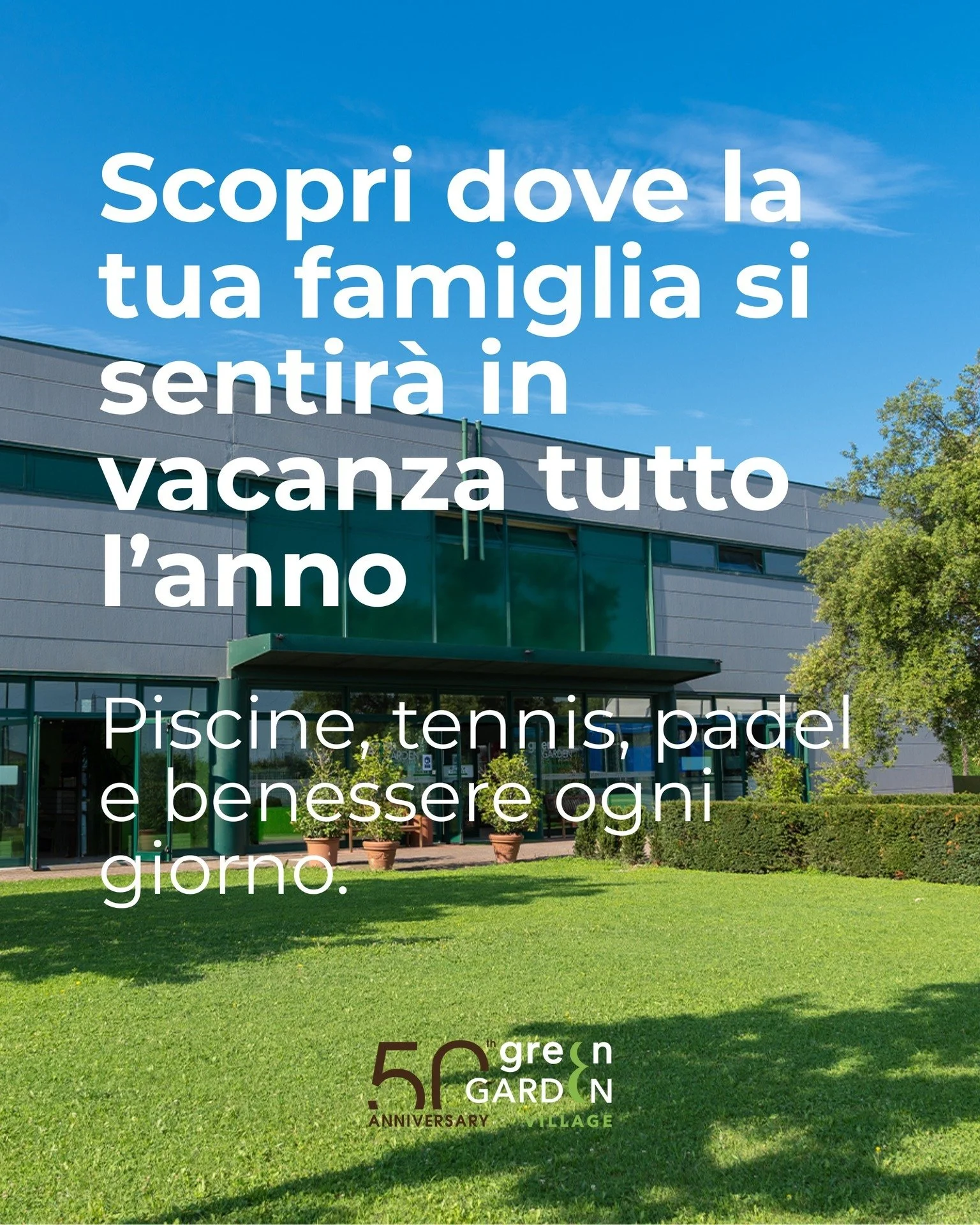 Ritrova i momenti che contano.
Al Green Garden Village puoi unire sport, relax e tempo insieme, senza stress e senza spostarti da un posto all&rsquo;altro. ❤️

Scopri il luogo dove il tempo torna dalla tua parte.
🌿 Vieni a conoscerci a Mestre.

#Gre
