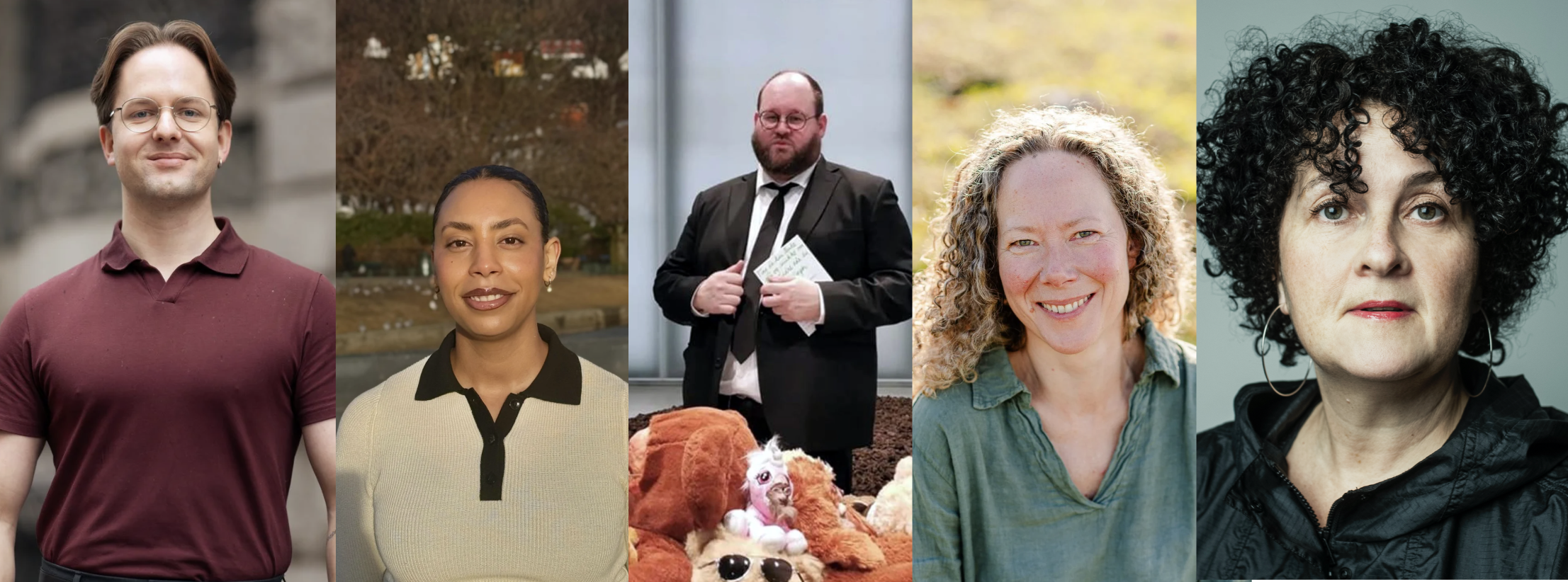 Jury for Balansepotten 2026. Fra venstre: Joakim Aadland, Abigael Asgedom, Christian Blandhoel, Maiken Garder og Gull Øzger