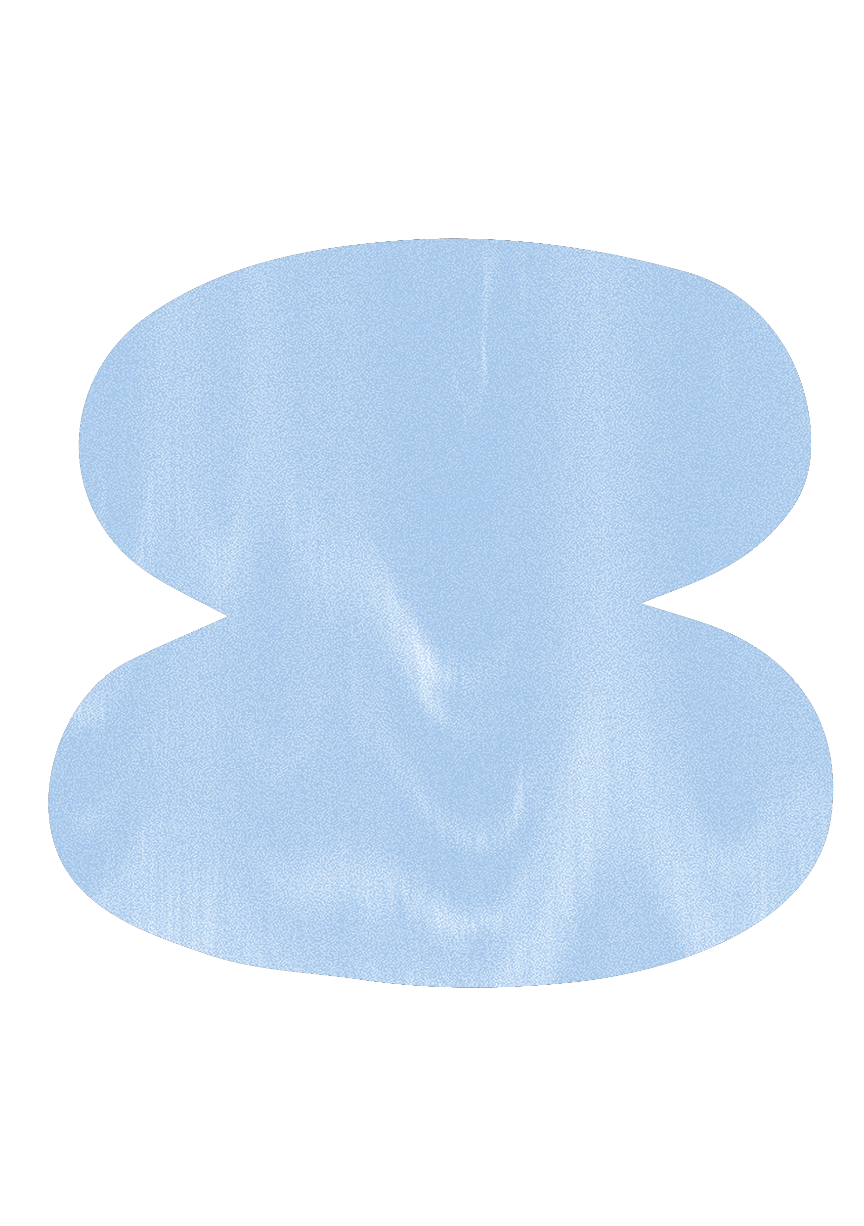 Balansekunsts logo i lys blå tekstur.