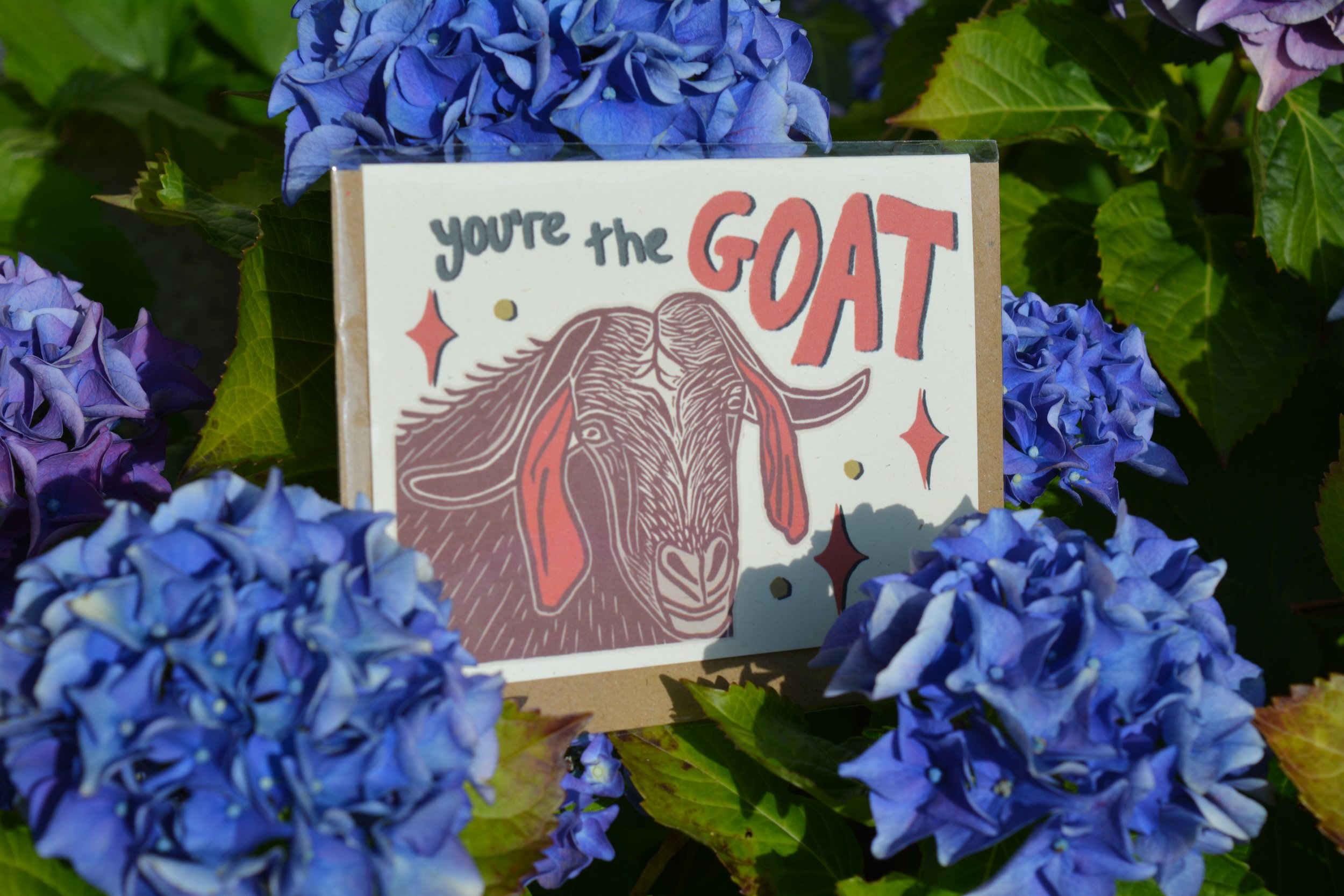 ''You're the Goat' Digital Print Small Card