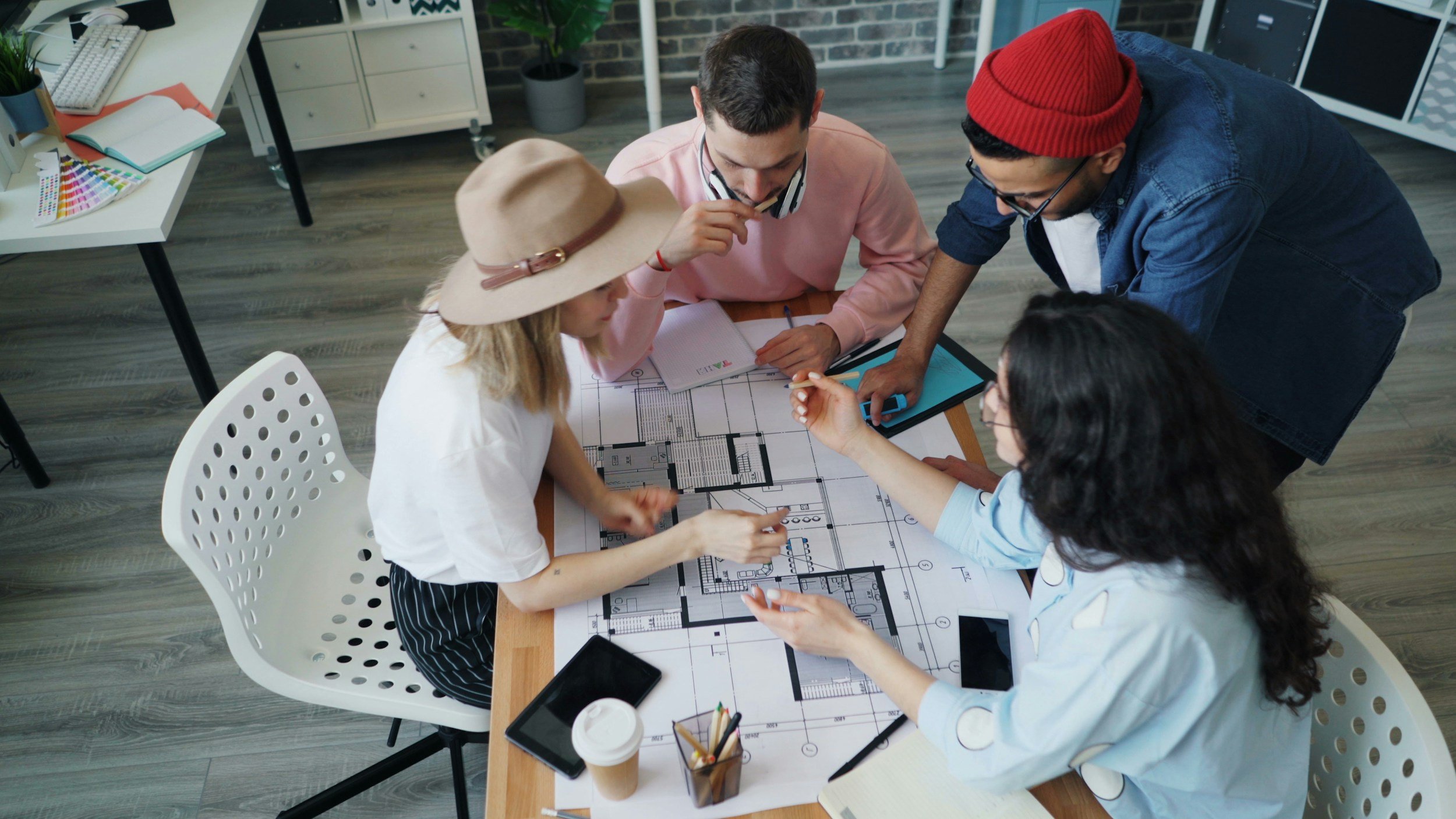 data visualization, wrap report overview, or team reviewing event results