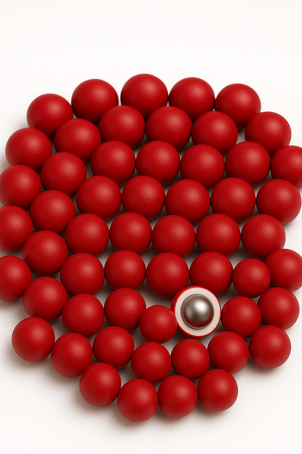 ABS-Coated Steel Balls .50 Cal – 4 grams Solid Precision Rounds for Paintball, RAM & Home Defense – Durable Reusable Hard Nylon Shell Projectiles – 50 Pieces