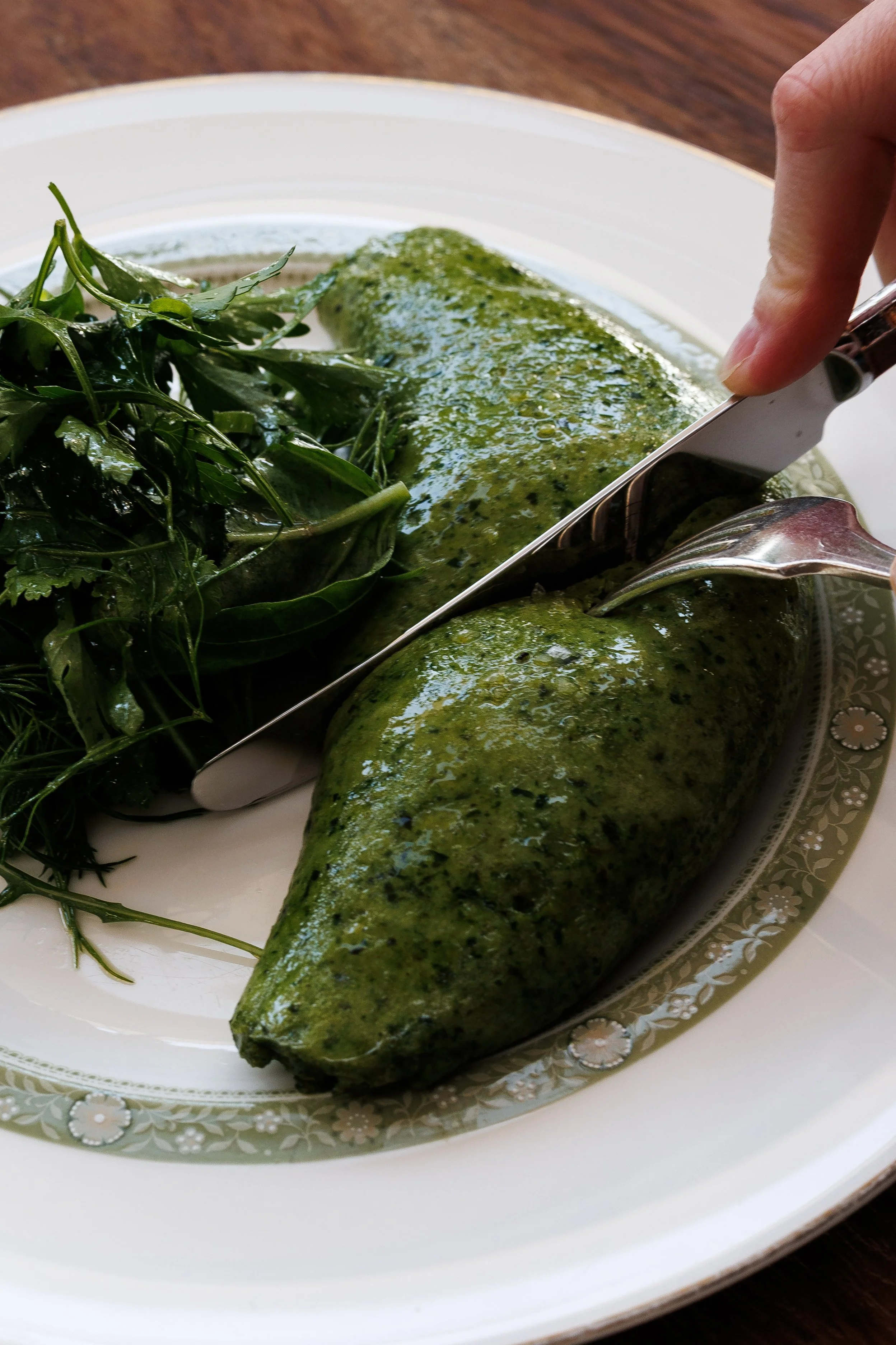 Kuku Sabzi / persian herb omelette, fresh herbs / 59 AED