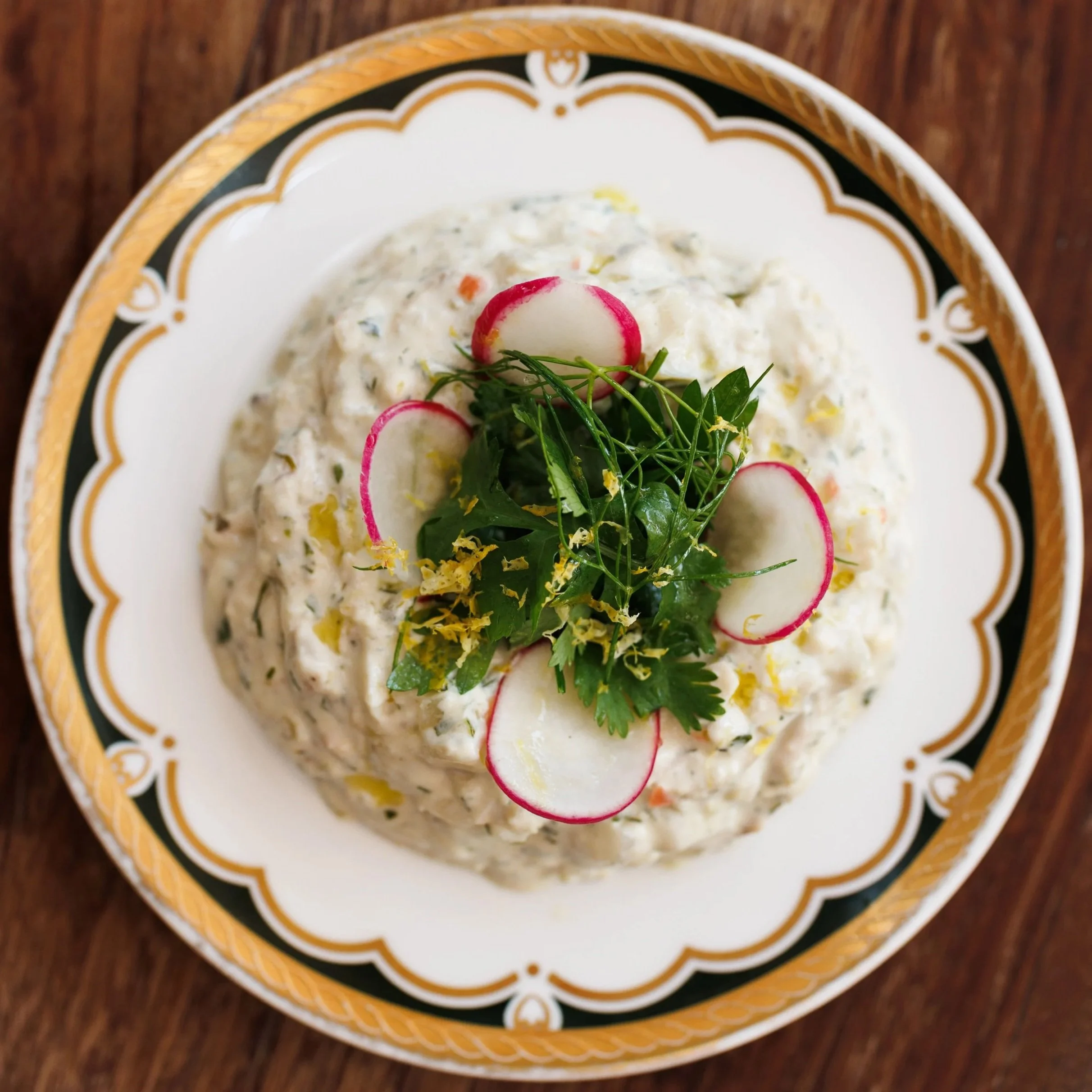 Olivieh Salad / persian chicken, potato & egg dip / 36 AED