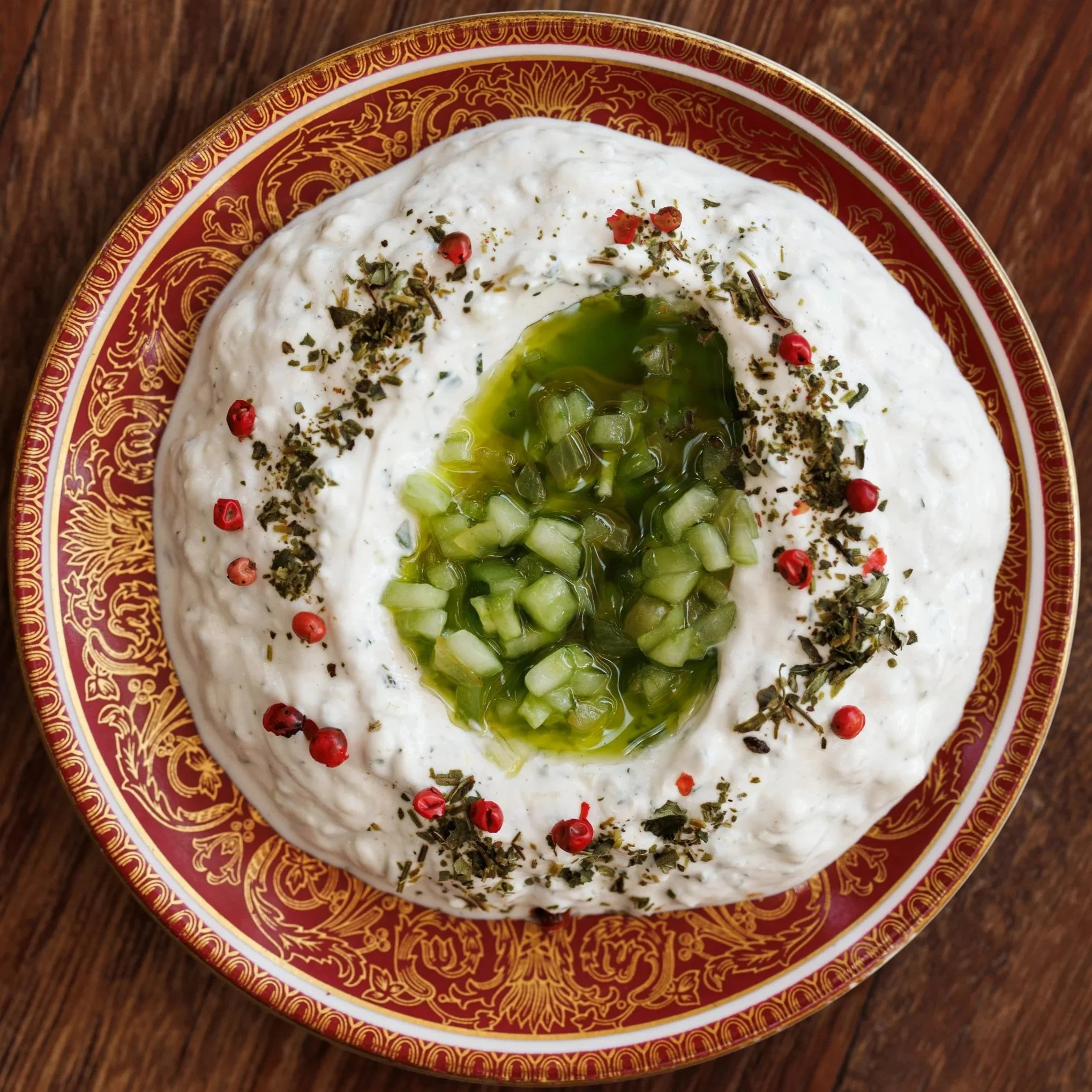 Mast o Khiar (V) / cucumber, grape, mint & greek yogurt / 34 AED