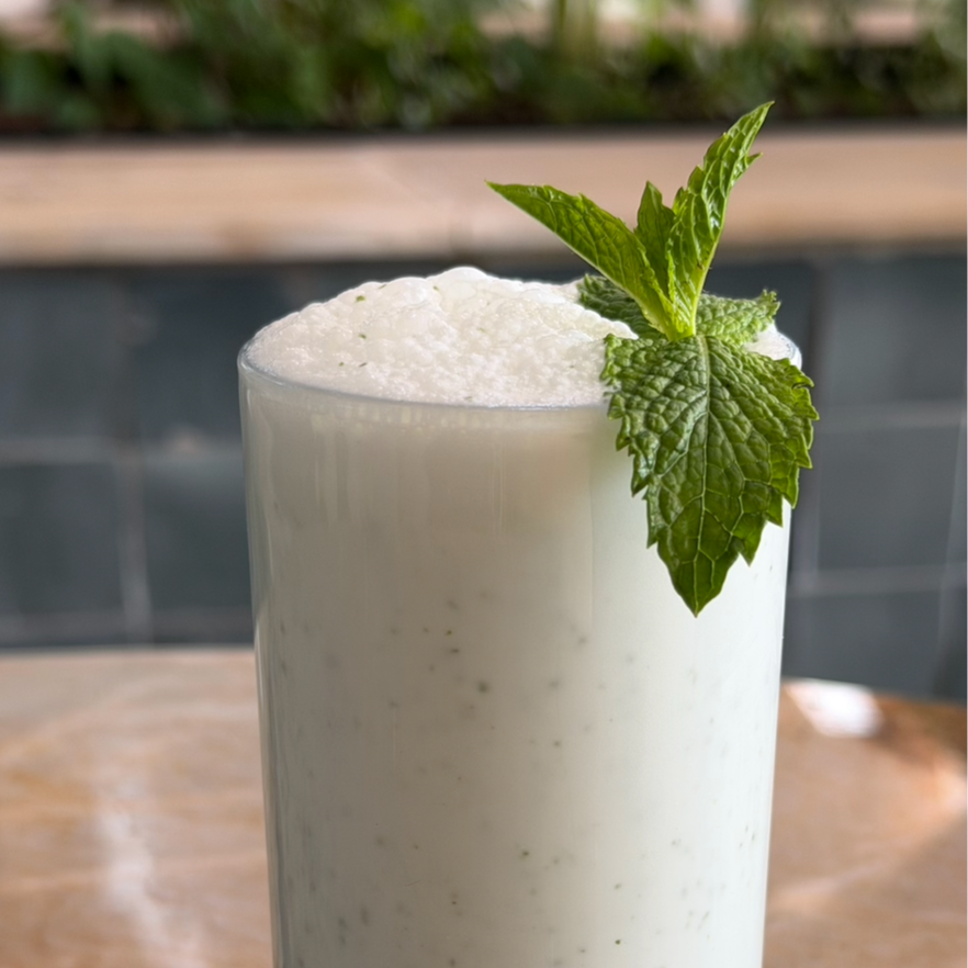 Homemade Laban / Traditional Persian mint yoghurt / 29 AED