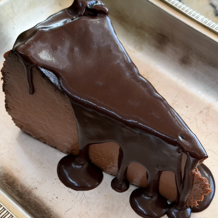 Bottarga Chocolate Cheesecake / salted caramel chocolate / 55 AED 