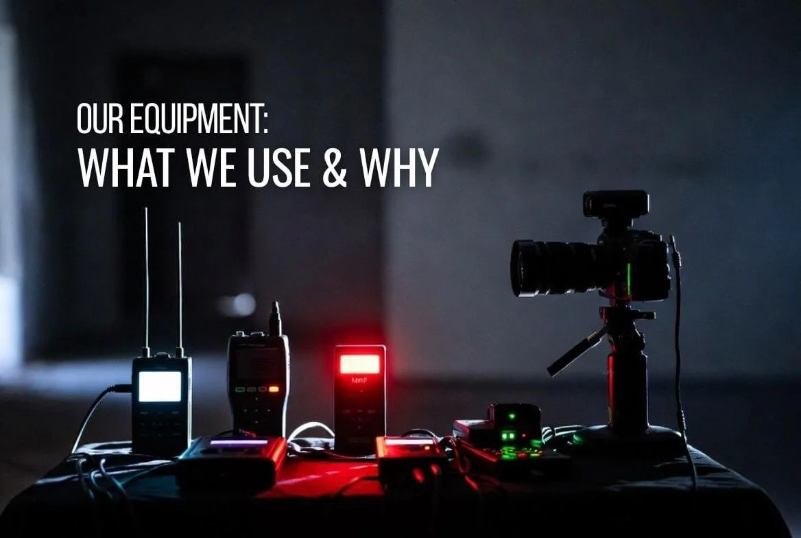 Selection of paranormal investigation equipment