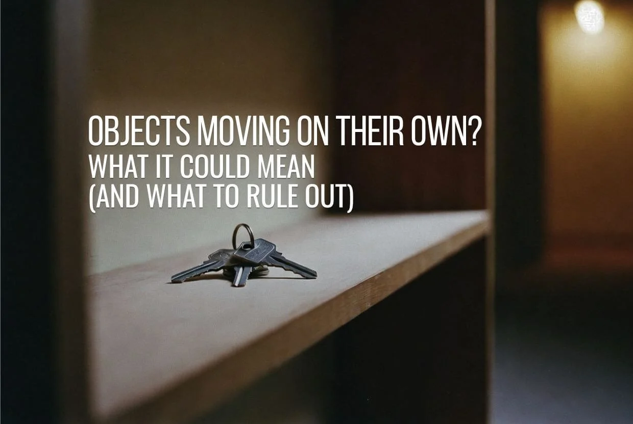 A set of keys on a shelf