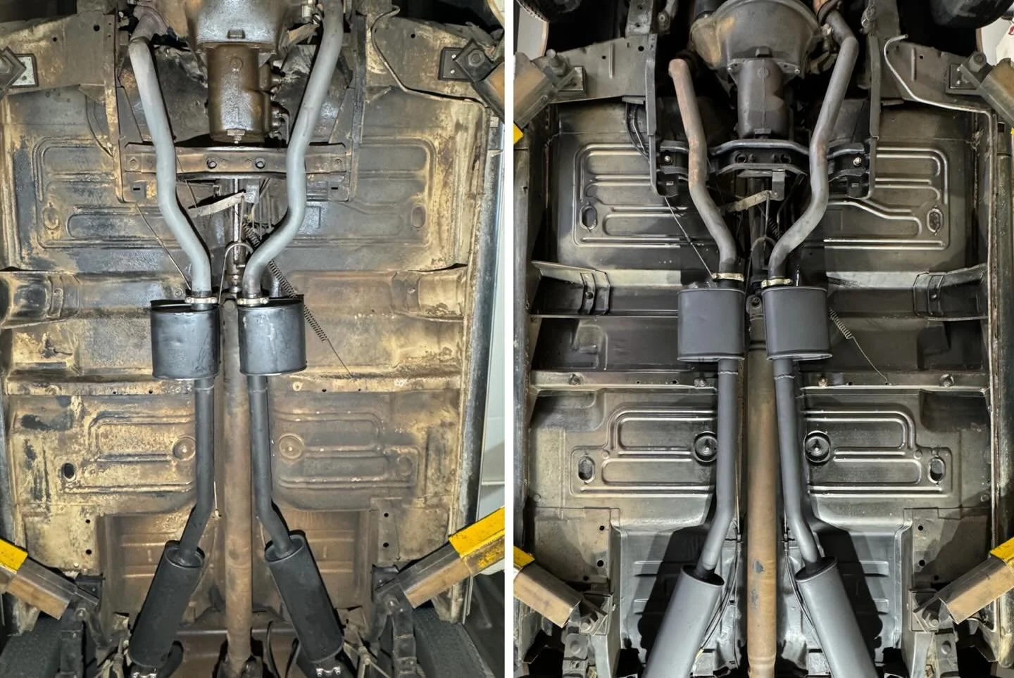 More of the 1970 Ford Falcon GTHO Phase II &ldquo;Phantom&rdquo; Dry Ice Underbody Detail

☑️ Dry Ice to remove a sticky, failing, aftermarket coating with years of accumulated dust and grime attached
☑️ Complete focus on preserving originality keepi