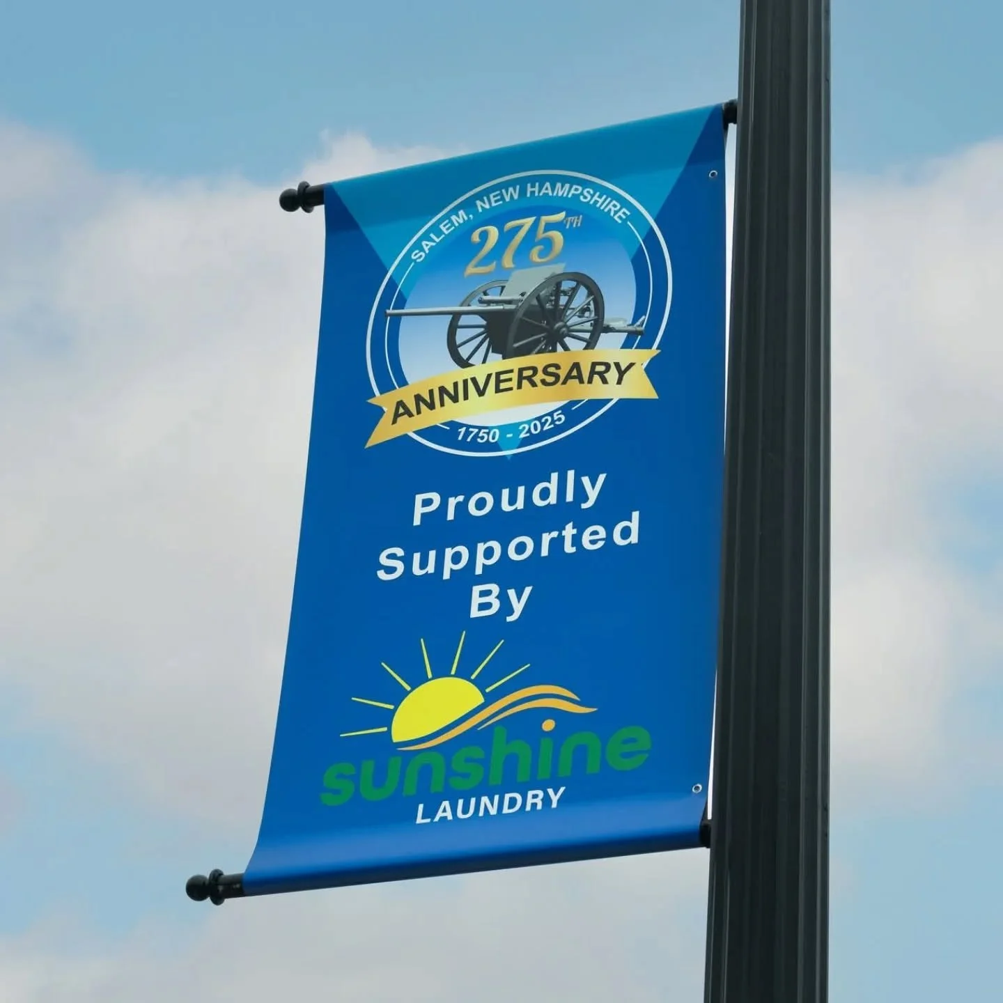 Proud to support Salem, NH and the 275th Anniversary. Look for our banner along with other local businesses around the Main St Depot.

Thanks to @zouz.media for logo assistance and 📸