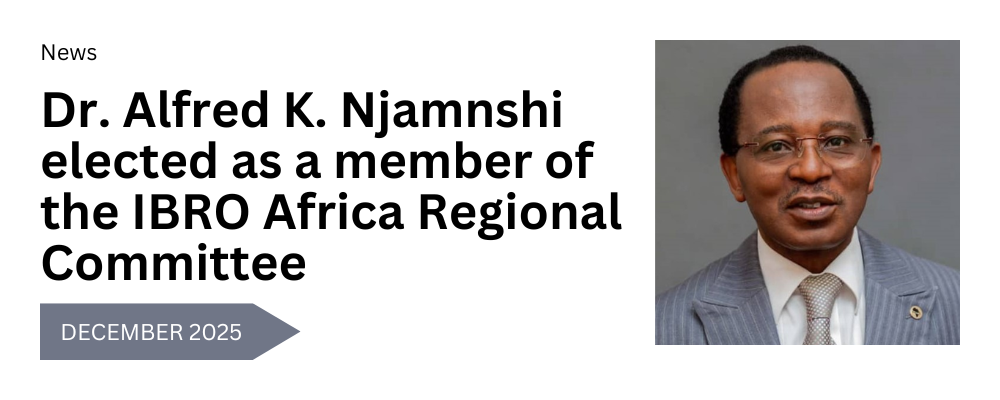 Dr. Alfred K. Njamnshi elected as a member of the IBRO Africa Regional Committee