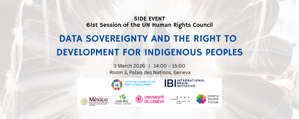 61st Session of the UN Human Rights Council Side Event on Data Sovereignty and the Right to Development for Indigenous Peoples