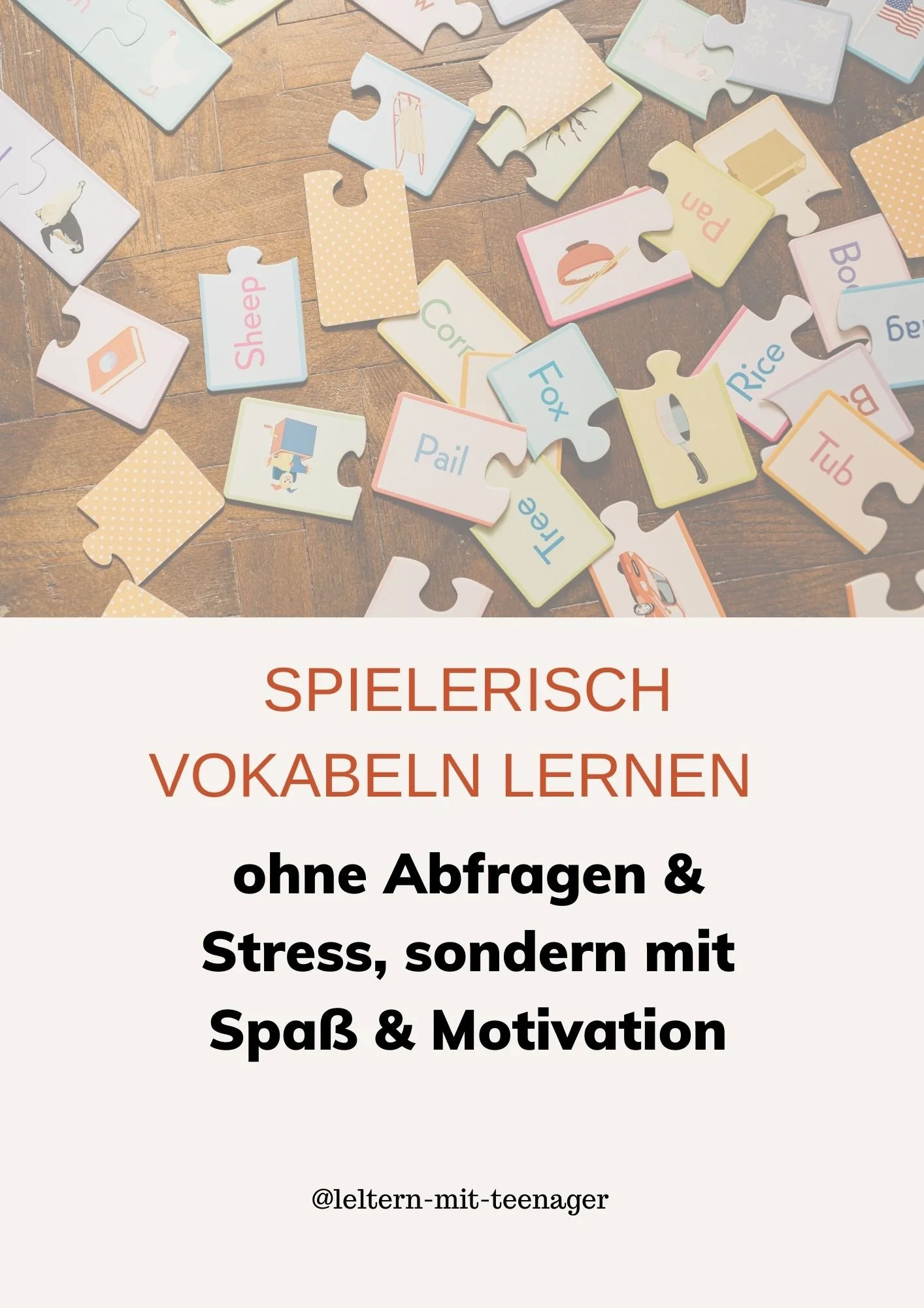 Spielerisch Vokabeln lernen — Eltern mit Teenager