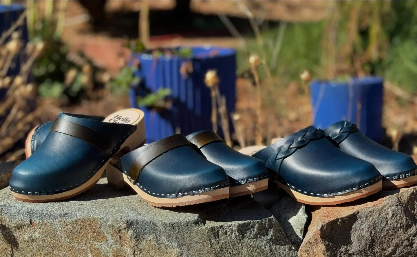 💙 New Blues just dropped!
Handmade, comfy, &amp; ready for every step you take.
Which pair would you wear? 

Available at @kitkitdizzi 

#HelloClogs #BlueMood #HandmadeWithLove