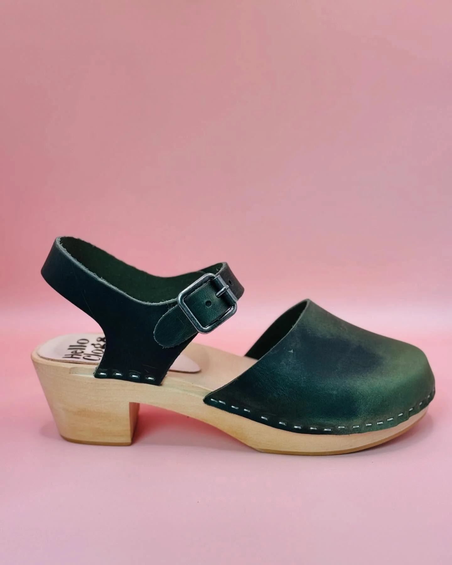 Forest-green with natural wood &hellip;timeless everyday style. Thoughtfully made in small batches, each pair embodies the craft and soul of slow fashion.

✨ Available soon.

#HelloClogs #HandmadeInCalifornia #WoodenClogs #SmallBatchDesign #SlowMade 