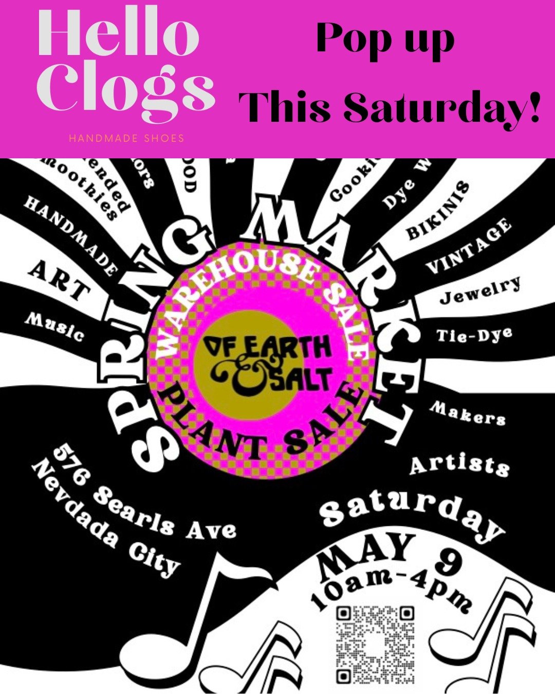 Super excited to be doing a pop-up at the @of.earthandsalt warehouse sale and spring market!🎉

Come and see me this Saturday, 10-4 in Nevada City, CA at the Of Earth &amp; Salt warehouse - 576 Searls Ave in Nevada City. It will be a day of sunshine,