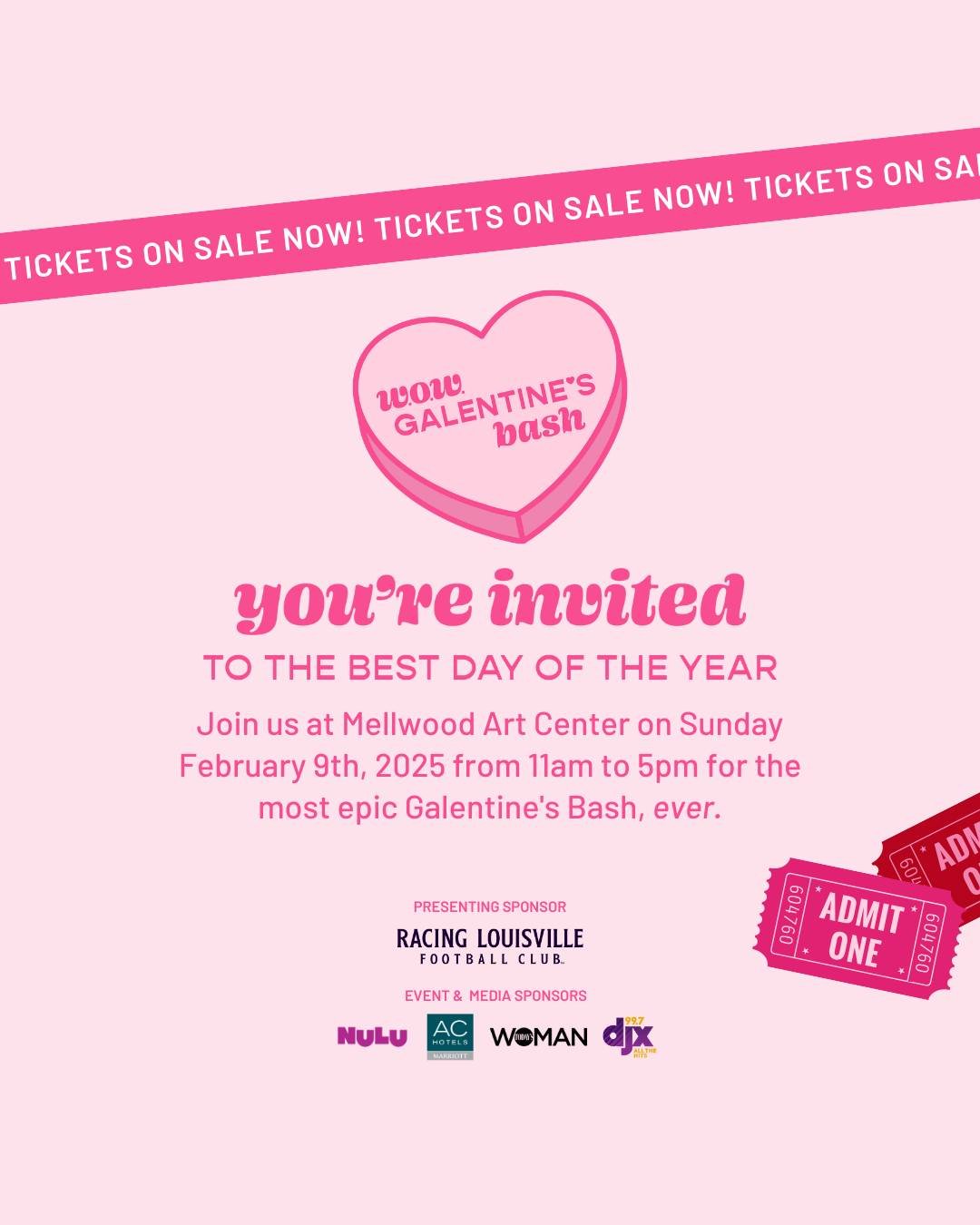 THIS SUNDAY! Join us for @womanownedwallet 's annual Galentine's Bash!

Tickets are now BOGO! 
✔️ Each ticket purchase = entry into a massive raffle with tons of prizes + lots of winners drawn at 4:30 PM
✔️ FREE activities all day: Friendship bracele