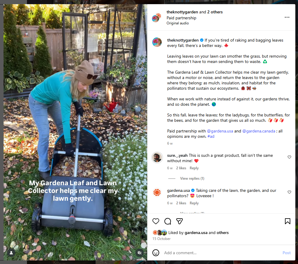 GARDENA US & Canada - Influencer Partnership with @theknottygarden