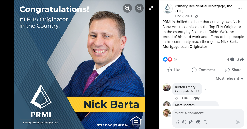 Primary Residential Recognition Boost