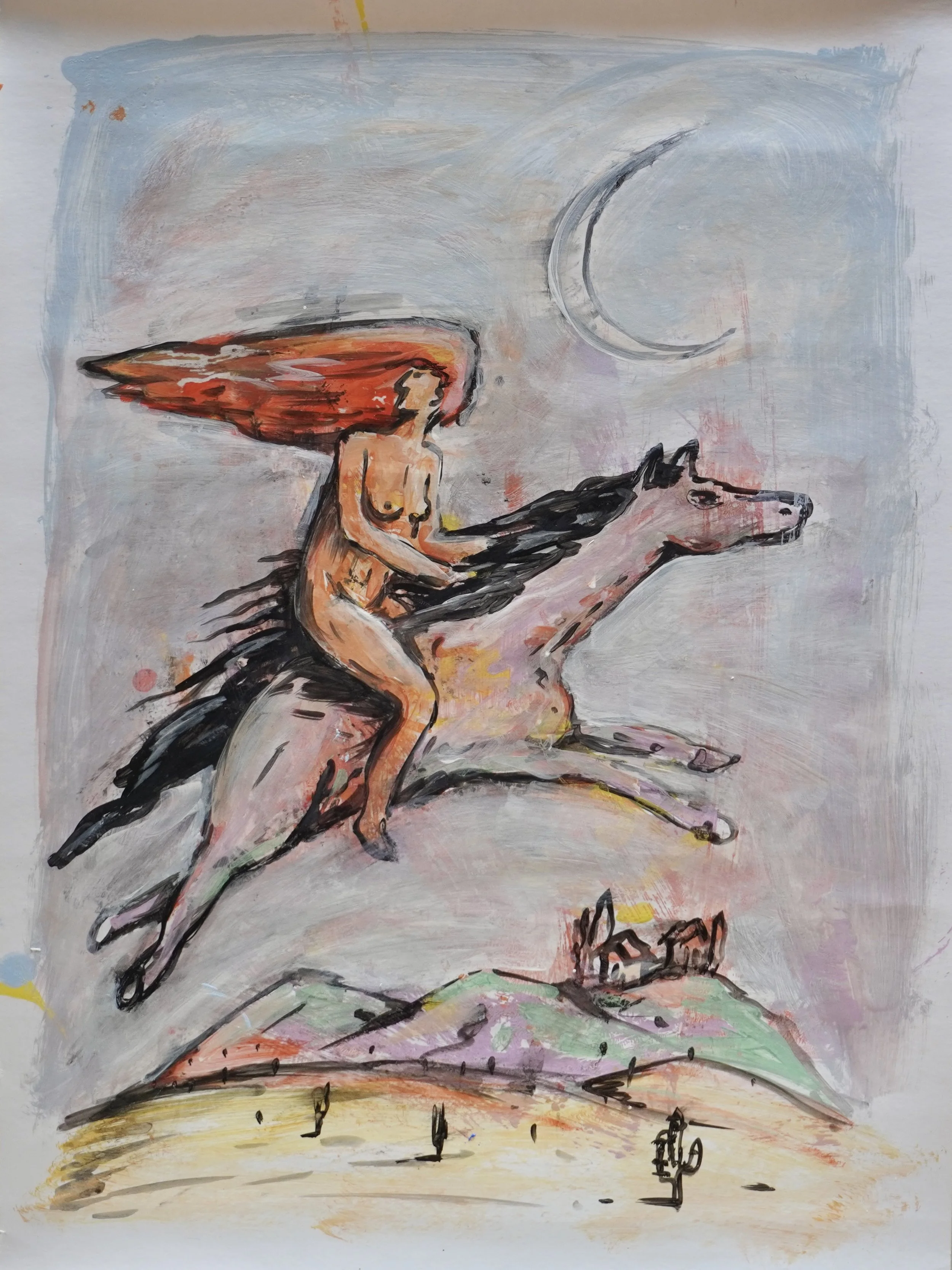 Cabalgadora de Tafi del valle, 75 x 55 cm 
