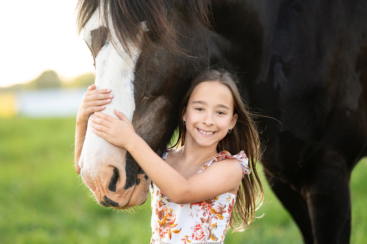child and horse professional photography