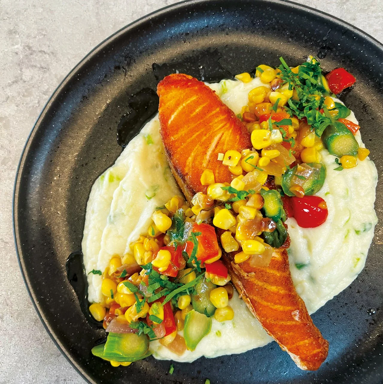 Cauliflower Mash & Salmon Steak (Summer '25)