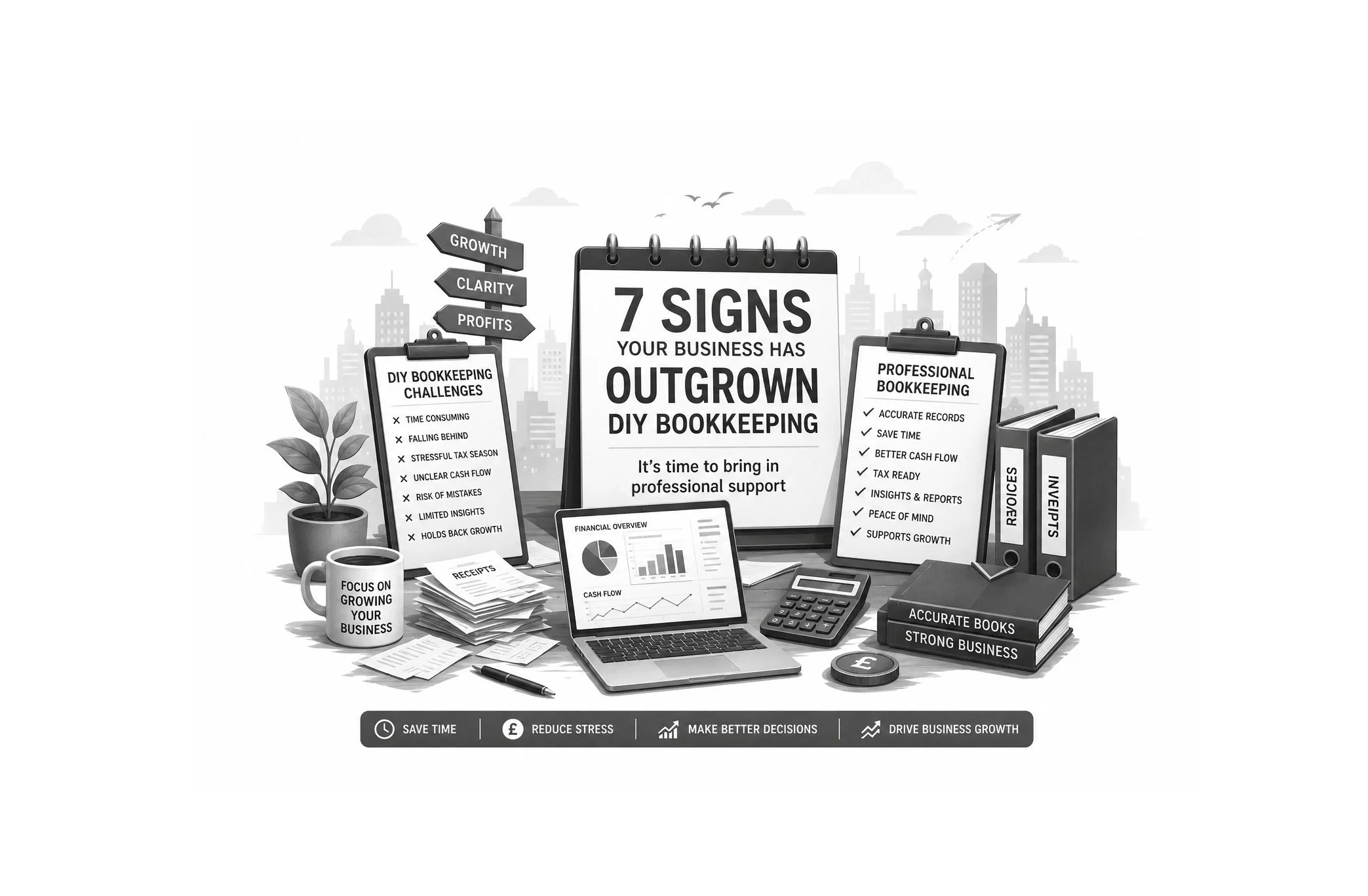 7 Signs Your Business Has Outgrown DIY Bookkeeping